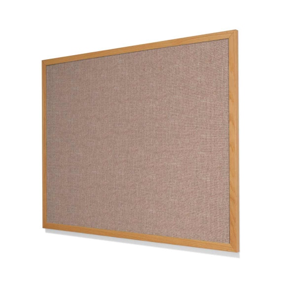 Guilford of Maine FR701 Cherry Neutral Cork Board with Narrow Red Oak Frame